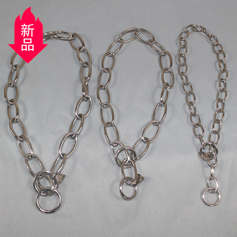 Stainless Steel Dog Training P Chain Collar Dog Leash Medium and Large Dog Pet Collar Length Customized Pet Collar Dog Cover