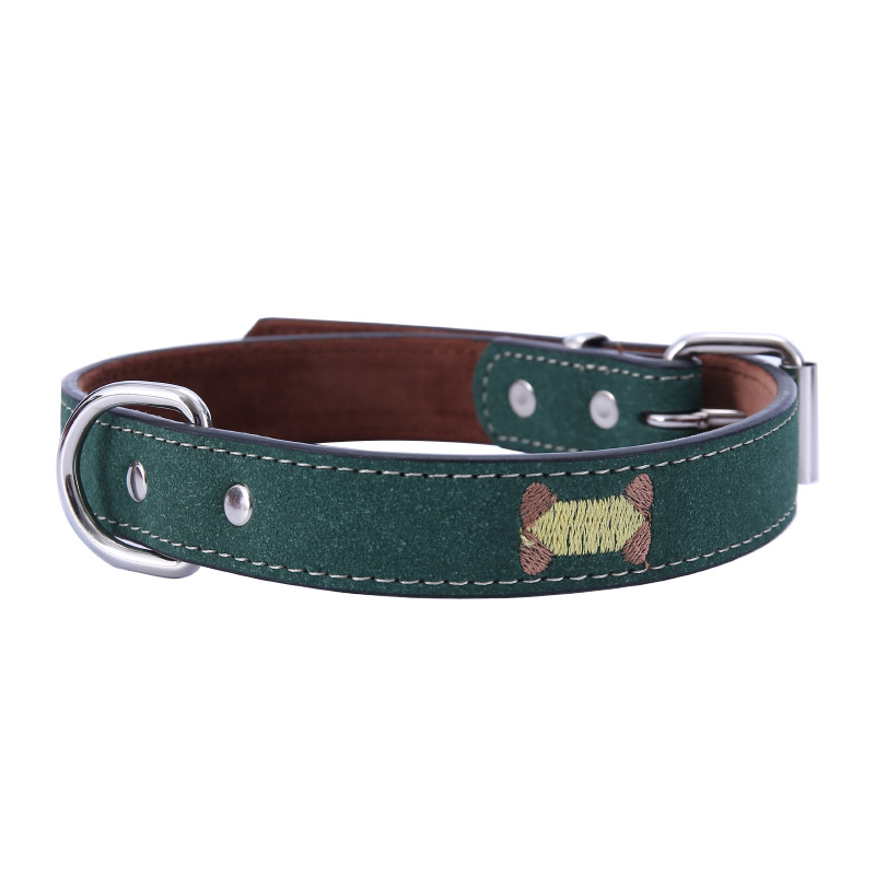 Pet Embroidery Collar Full Size Adjustable Dog Collar Bite-Proof Protector Traction Collar Dog Leash Dog Traction Rope Wholesale