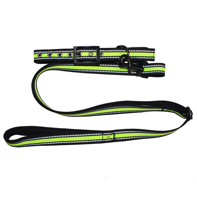 Retractable Pet Supplies Dog Traction Reflective Traction Belt Set Pet Collar Dog Leash Cross-Border