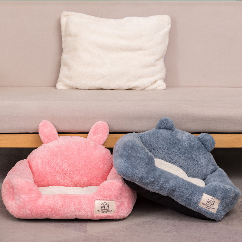 Dog bed Cathouse Kennel Pet Bed Removable and Washable Pet Home Pet Bed Dog Bed Warm Cat Pad Pet MatYouTube toy