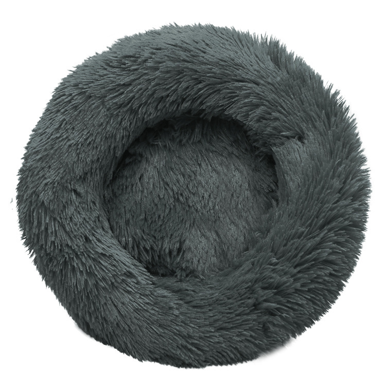 Currently Available Winter round Plush Small Cat Litter Cat House Dog Kennel Pet Bed Supplies Dog Cat Mat
