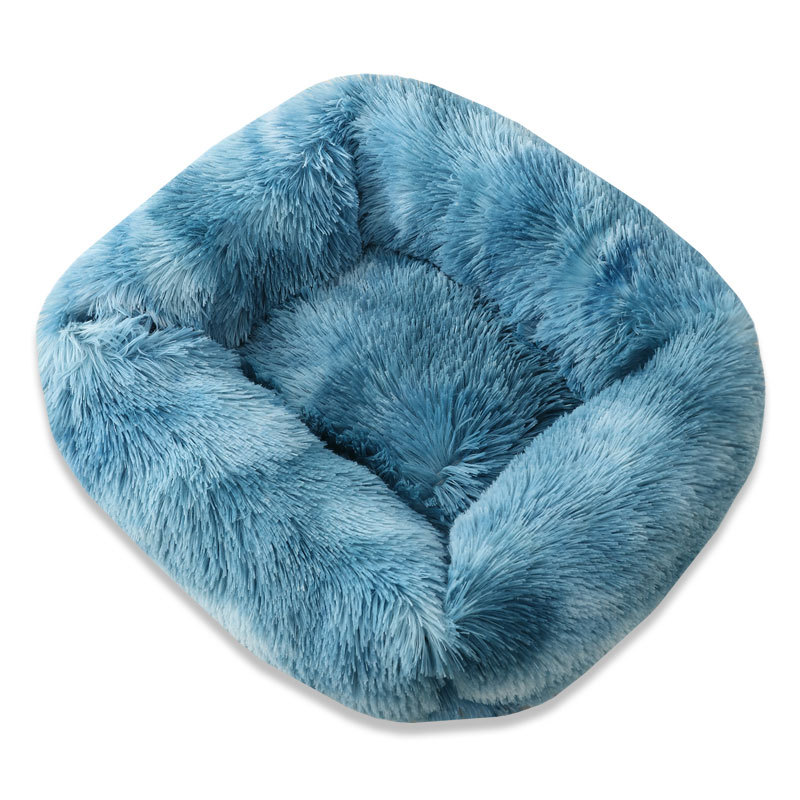  Long Velvet Square Pet Bed Large Medium and Small Dogs FallWinter Sleep Kennel Cat Litter 