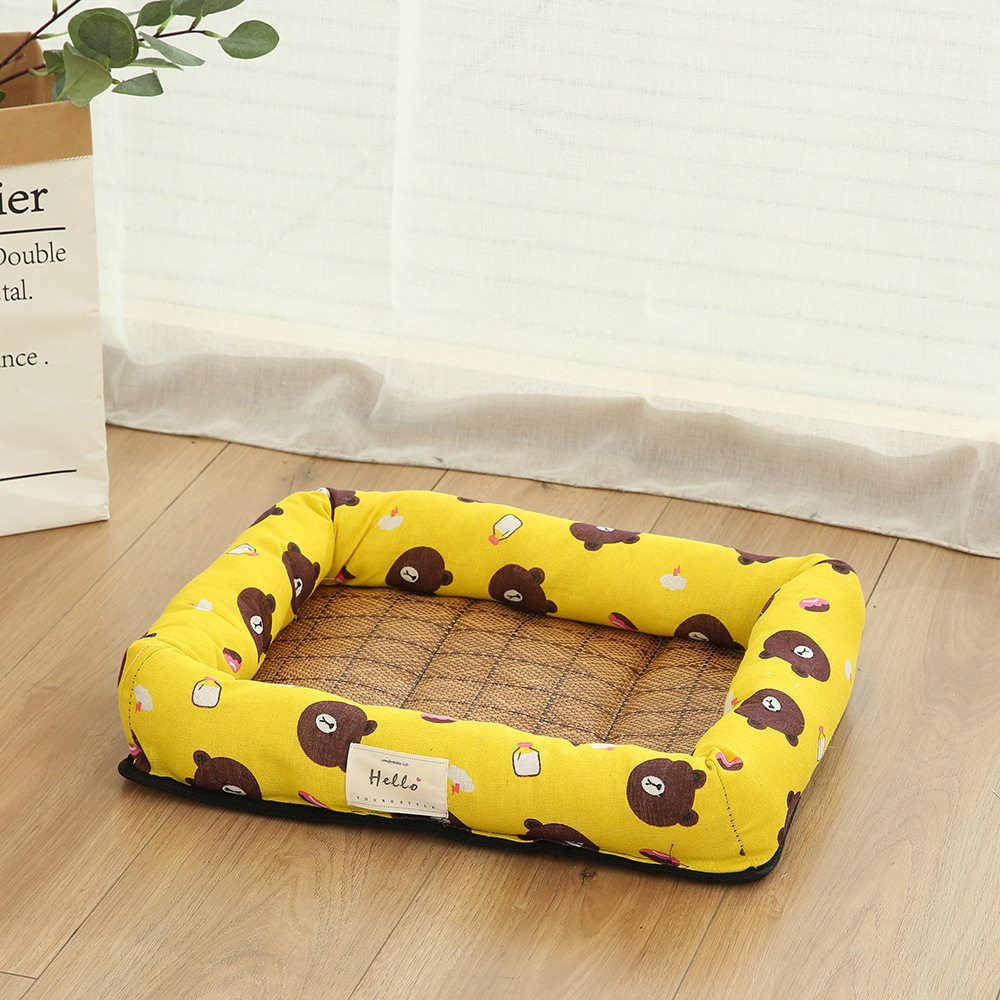 Manufacturers Supply Summer Pet Bed Dog Bed Summer Mat Cat Nest Cooling Ice Pad Dog Summer Kennel Square Cool Nest