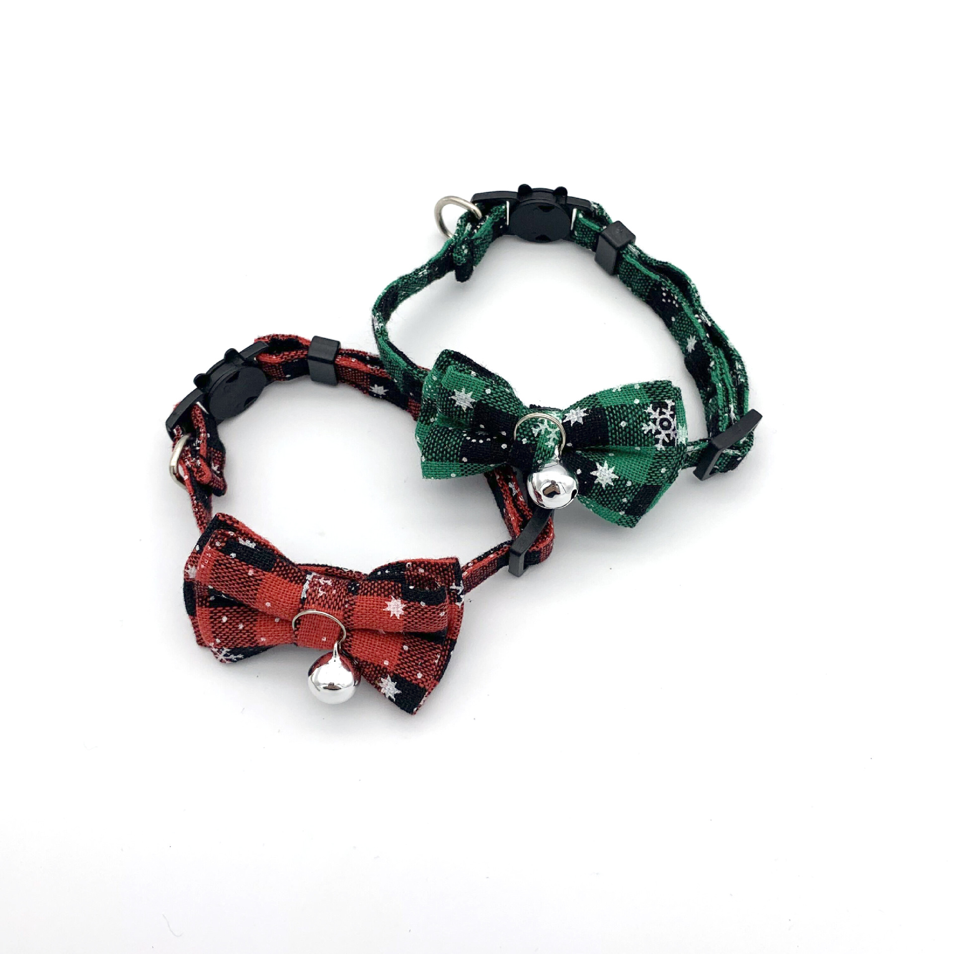 2021 New Plaid Collar Pet Bell Collar Bow Patch Christmas Style Cat Dog Collar Cross-Border 2021 New Plaid Collar Pet Bell Collar Bow Patch Christmas Style Cat Dog Collar Cross-Border