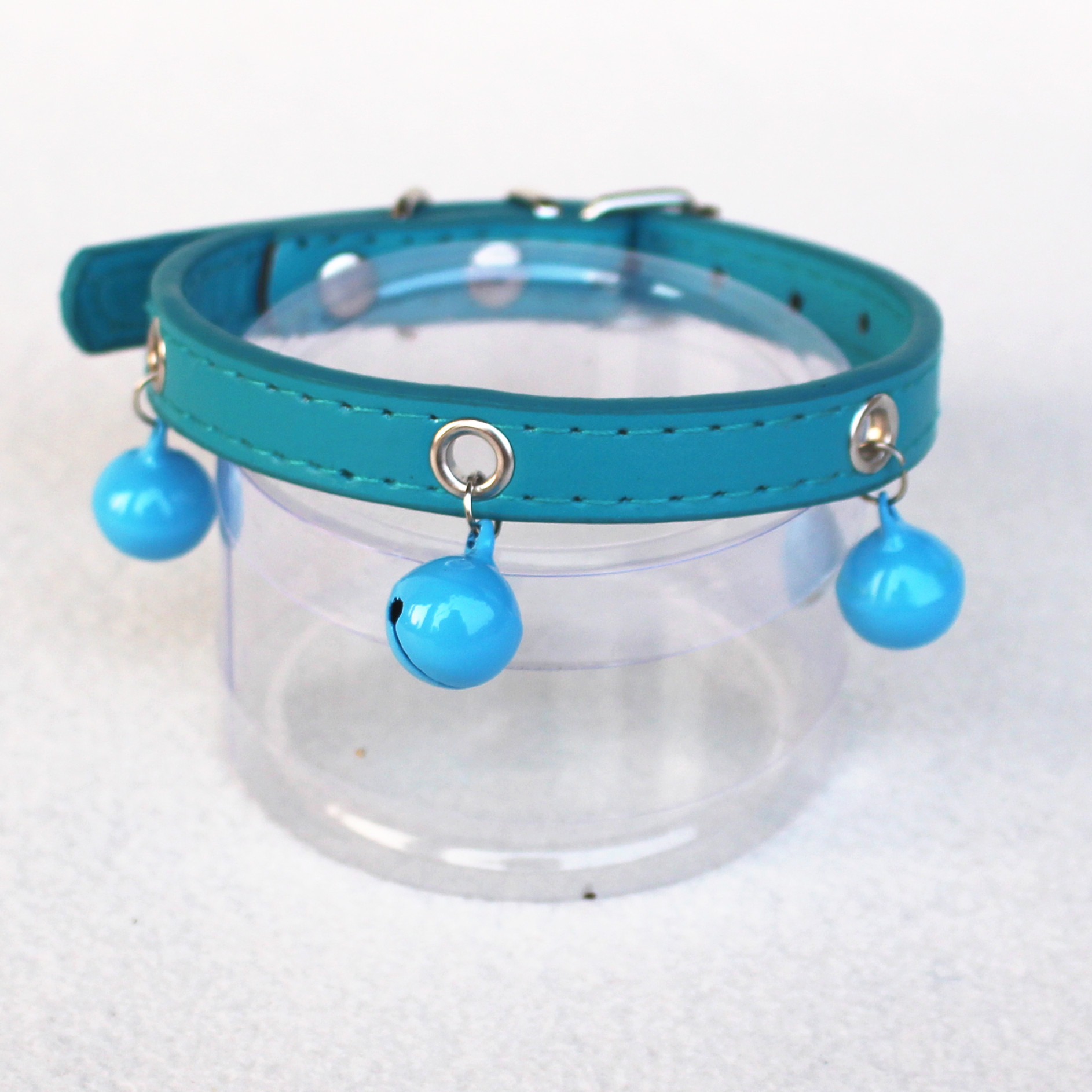 Pet Bell Collar PU Leather Paint Bell Fashion Candy Color Bite-Proof Protector Dogs and Cats Hand Holding Rope Pet Bell Collar PU Leather Paint Bell Fashion Candy Color Bite-Proof Protector Dogs and Cats Hand Holding Rope