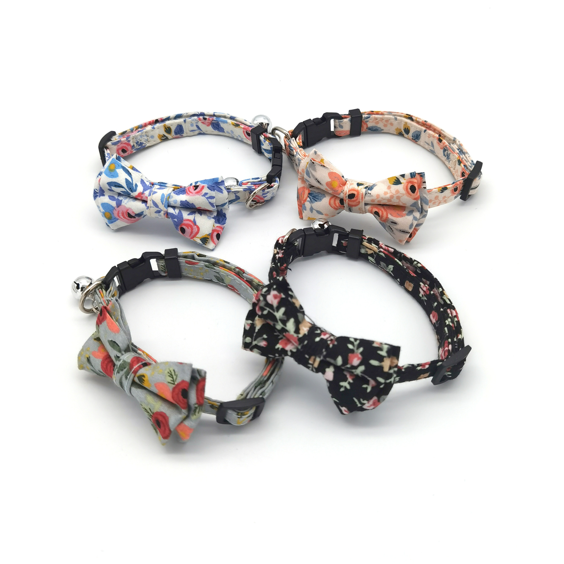 2021 New Floral Plaid Collar Pet Bell Collar Cat Bow Collar Cross-Border Recommended Cat Collar 2021 New Floral Plaid Collar Pet Bell Collar Cat Bow Collar Cross-Border Recommended Cat Collar