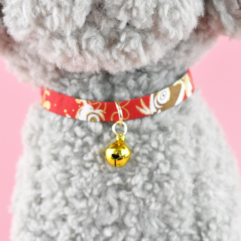 Cat Collar Japanese Style Collar Cat Collar Pet Bell and Wind Collar