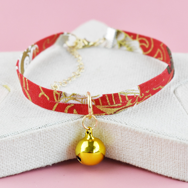 Cat Collar Japanese Style Collar Cat Collar Pet Bell and Wind Collar Cat Collar Japanese Style Collar Cat Collar Pet Bell and Wind Collar