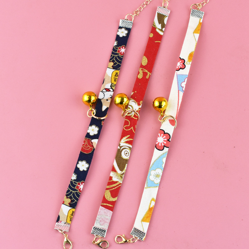 Cat Collar Japanese Style Collar Cat Collar Pet Bell and Wind Collar Cat Collar Japanese Style Collar Cat Collar Pet Bell and Wind Collar