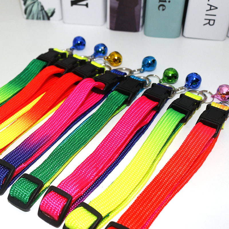 Pet Colorful Collar Pet Bell Collar Dog Cat Colorful Collar Colorful Collar Pet Gift