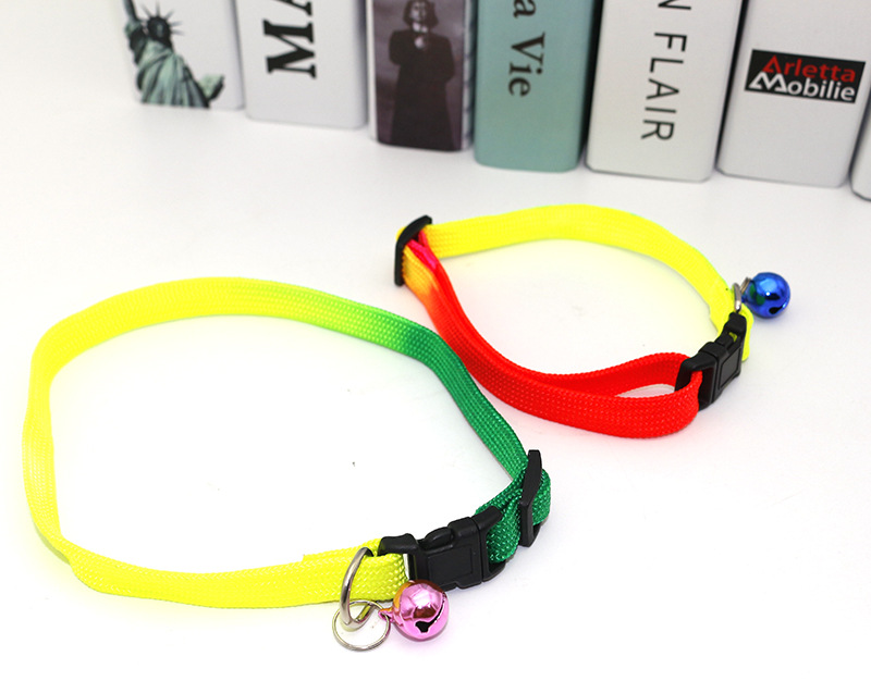 Pet Colorful Collar Pet Bell Collar Dog Cat Colorful Collar Colorful Collar Pet Gift