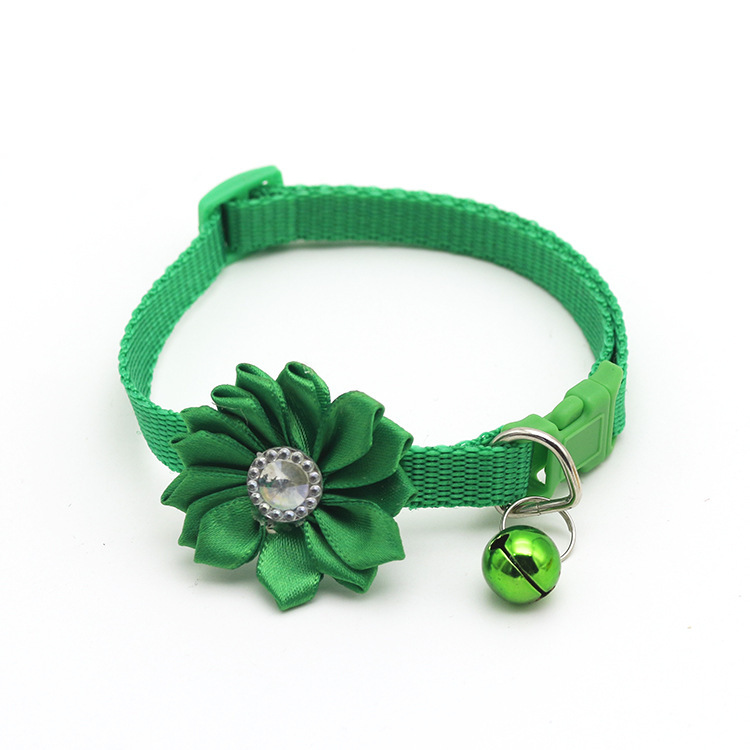 1.0 Pet Bell Flower Collar Dog Collar Collar Ornament Manufacturer Self-Operated T