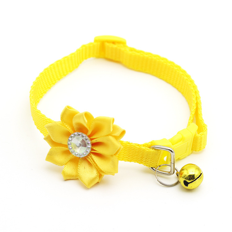1.0 Pet Bell Flower Collar Dog Collar Cat Collar Factory-Operated Wholesale