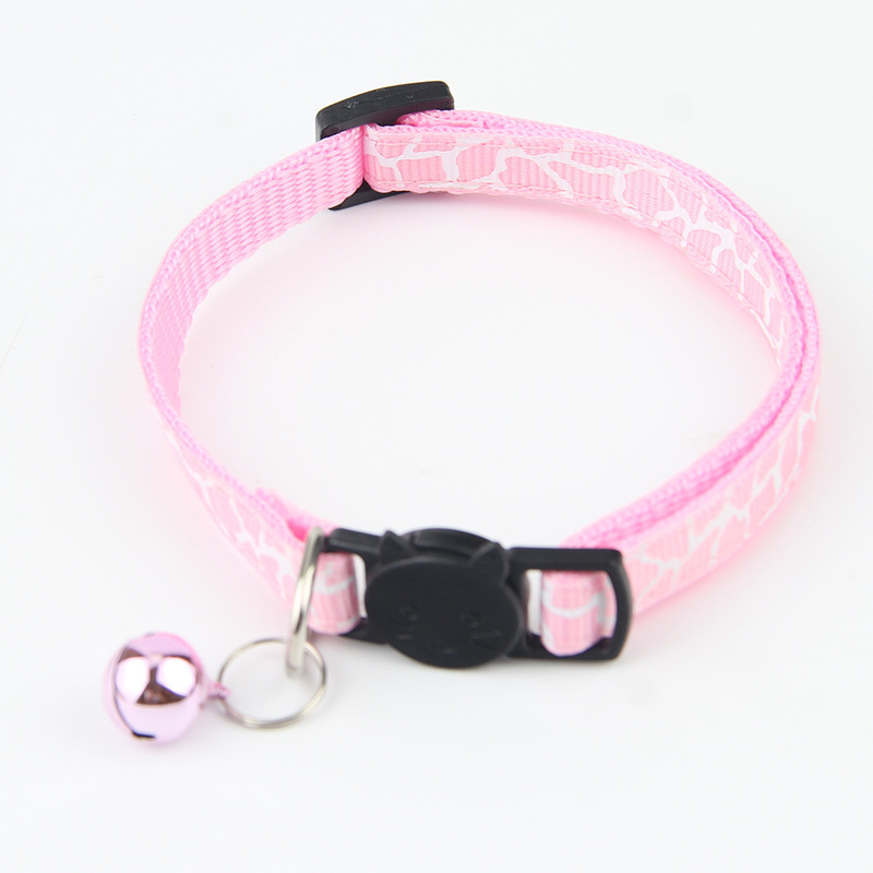 New Pet Bell Collar Cat Head Buckle 1.0 Patch Bell Collar Pet Dog Cat Collar in Stock