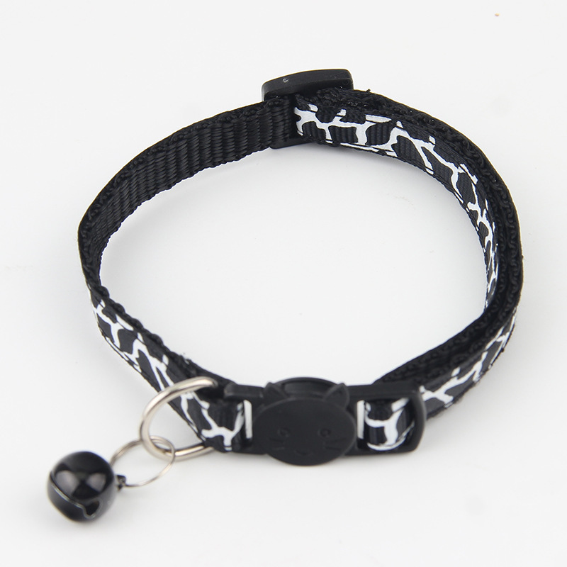 New Pet Bell Collar Cat Head Buckle 1.0 Patch Bell Collar Pet Dog Cat Collar in Stock