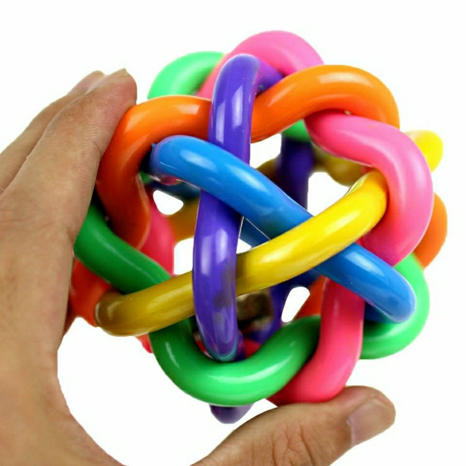 Pet Toy Colorful Woven Bell Toy Ball Pet Bell Ball Medium 7. 5cm Sound Dog Toy Ball Toy Ball Pet Toy Colorful Woven Bell Toy Ball Pet Bell Ball Medium 7. 5cm Sound Dog Toy Ball Toy Ball
