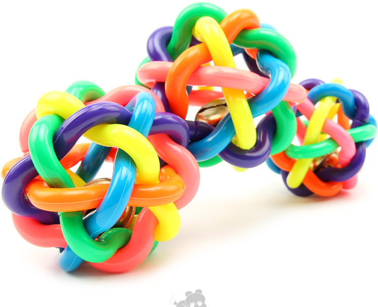 Pet Toy Colorful Woven Bell Toy Ball Pet Bell Ball Medium 7. 5cm Sound Dog Toy Ball Toy Ball Pet Toy Colorful Woven Bell Toy Ball Pet Bell Ball Medium 7. 5cm Sound Dog Toy Ball Toy Ball