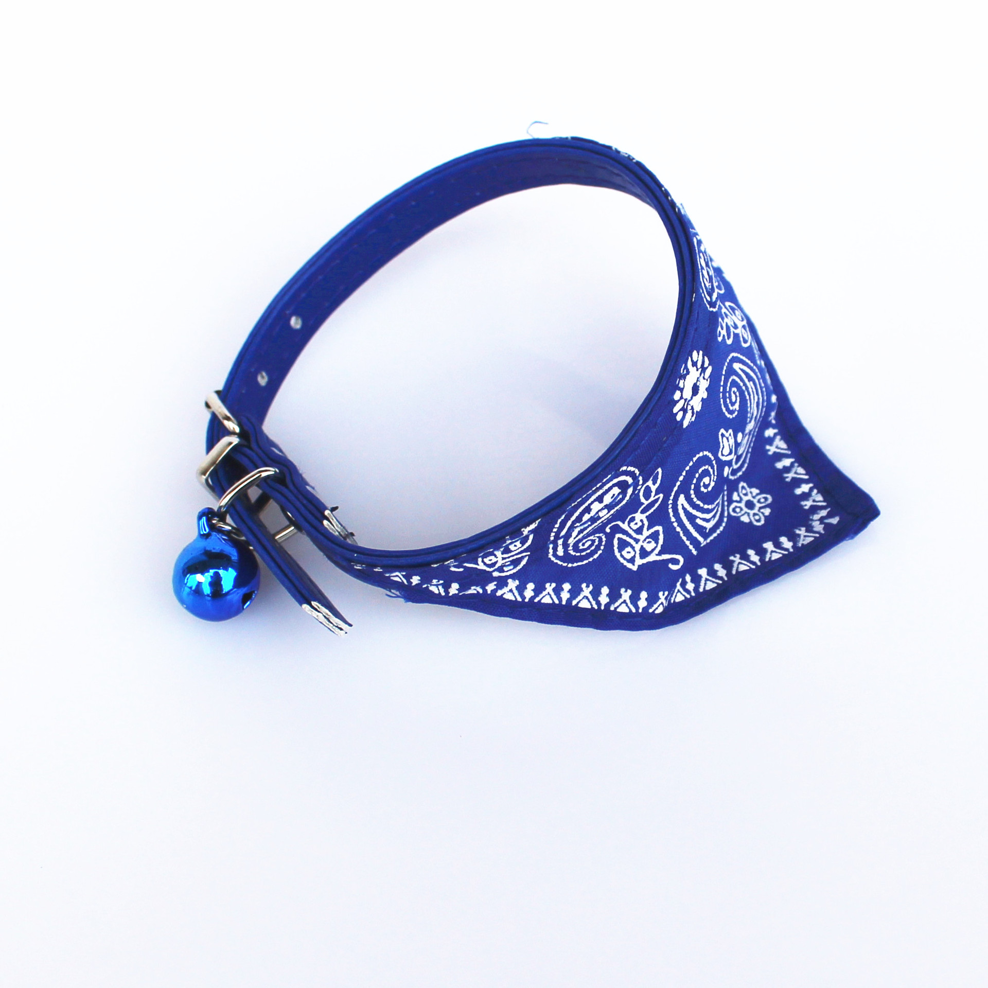 Pet Bell Triangular Binder Cat Pu Collar Dog Saliva Towel Scarf for Small Dogs Pet Decorations