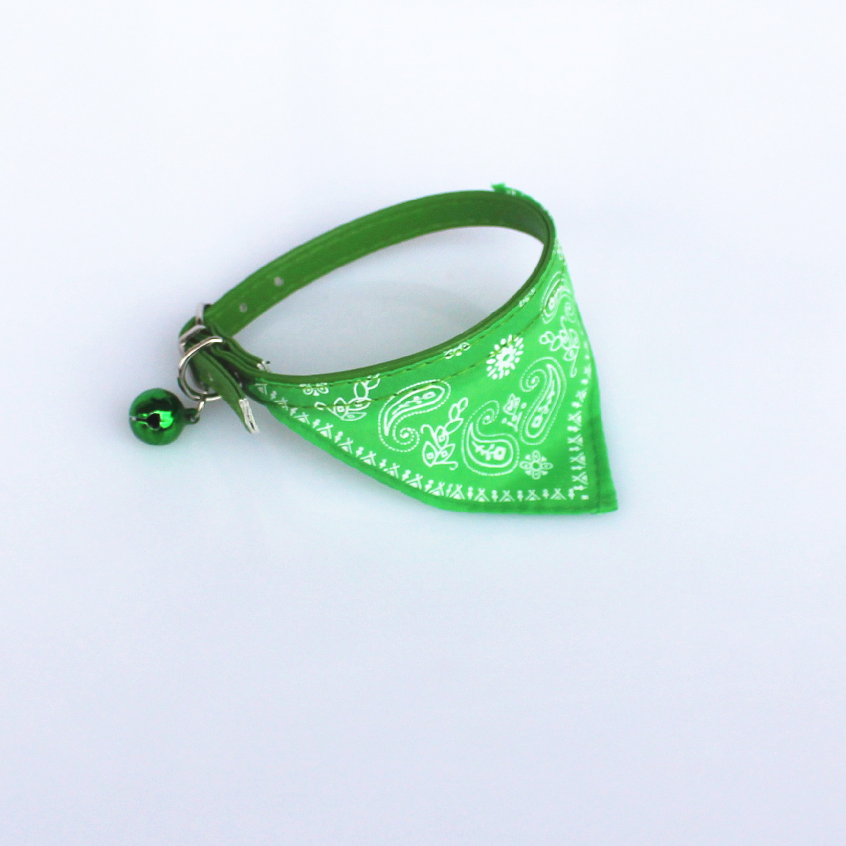 Pet Bell Triangular Binder Cat Pu Collar Dog Saliva Towel Scarf for Small Dogs Pet Decorations