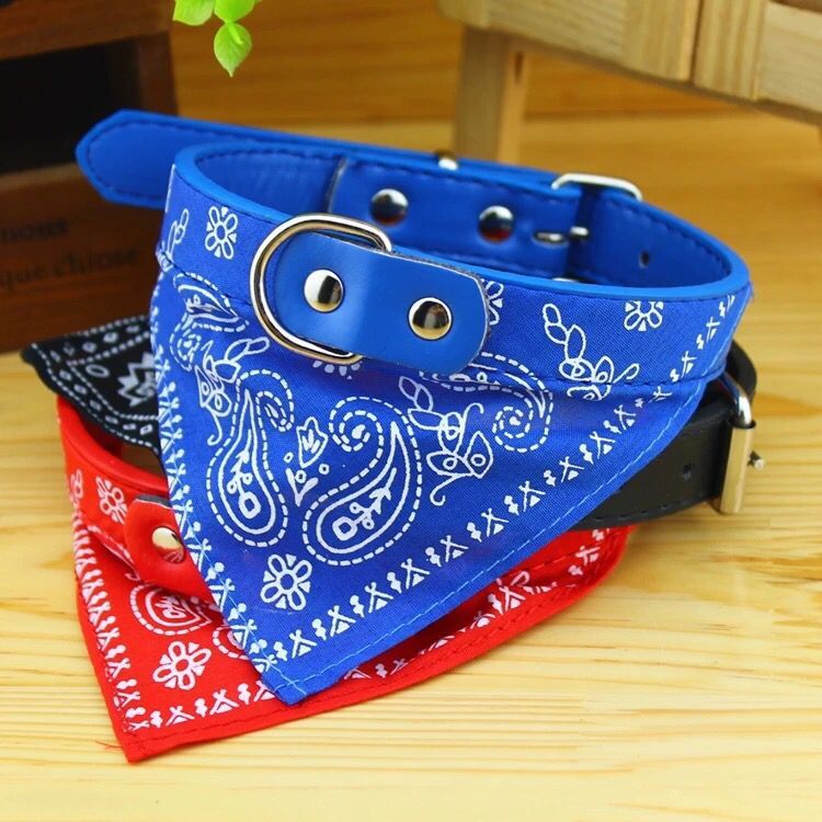 Pet Bell Triangular Binder Cat Pu Collar Dog Saliva Towel Scarf for Small Dogs Pet Decorations