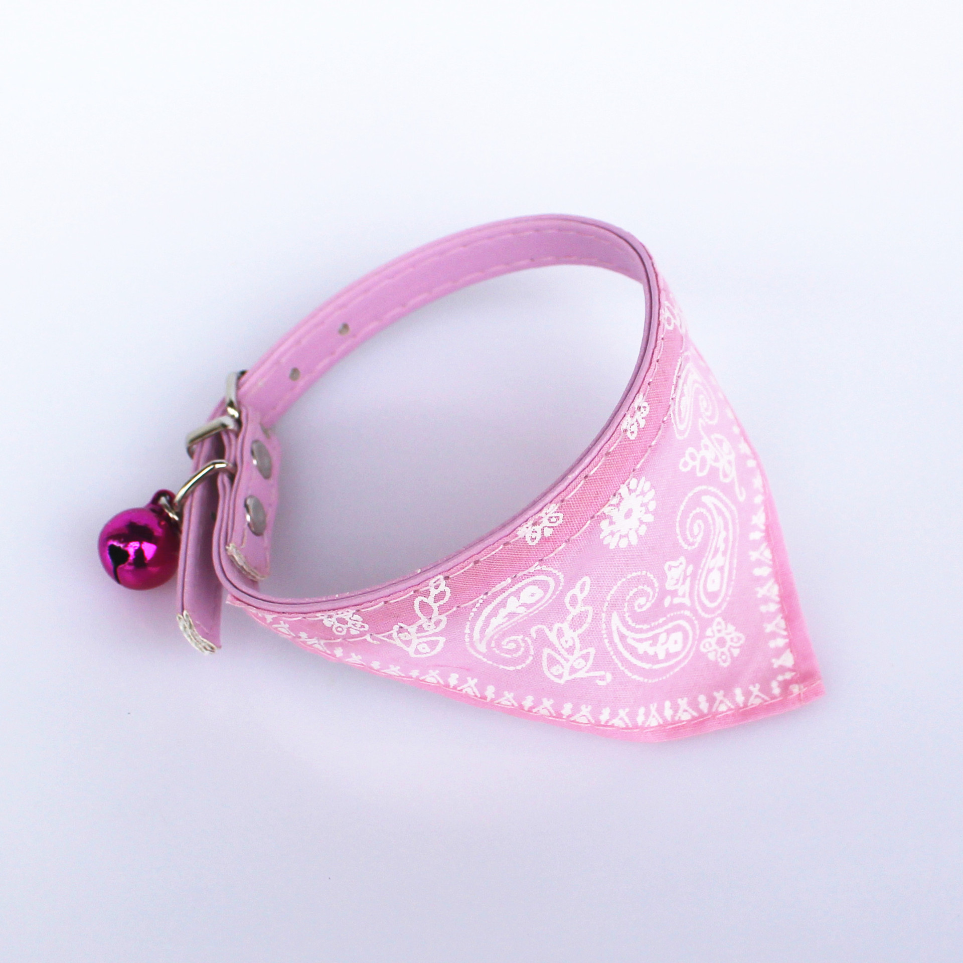 Pet Bell Triangular Binder Cat Pu Collar Dog Saliva Towel Scarf for Small Dogs Pet Decorations