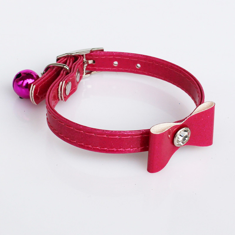 Pet Bell Collar Bow Cat Bell Collar Pu Collar Pet Decorations Pet Supplies Pet Bell Collar Bow Cat Bell Collar Pu Collar Pet Decorations Pet Supplies
