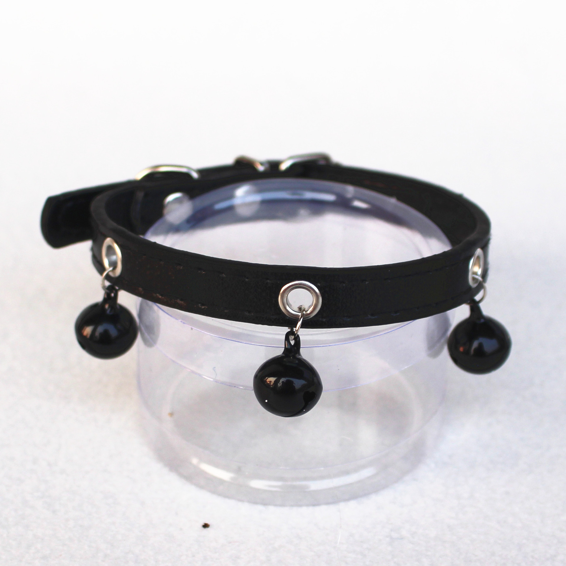 Pet Bell Collar Candy Color High Quality Leather Chyer Dogs and Cats Hand Holding Rope Bite-Proof Protector Factory Direct Sales