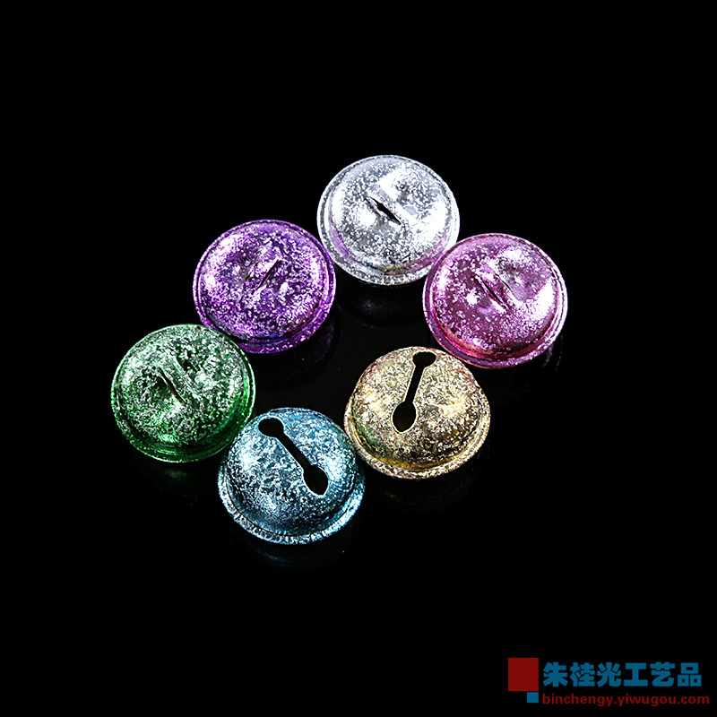 DIY jewelry accessories handmade matte paint round bell ring Christmas bell pet bell