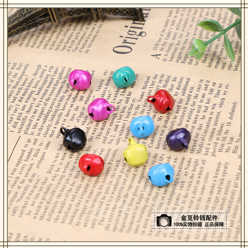 Seven color Character Cartoon Bronze round bell pet Bell Christmas glories
