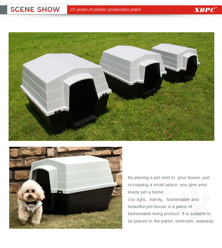 Wholesale animal cage waterproof design plastic pet bed house dog kennels cages Wholesale animal cage waterproof design plastic pet bed house dog kennels cages