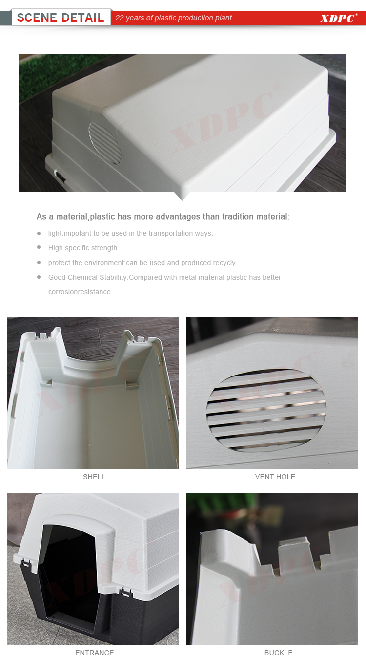 Wholesale animal cage waterproof design plastic pet bed house dog kennels cages Wholesale animal cage waterproof design plastic pet bed house dog kennels cages