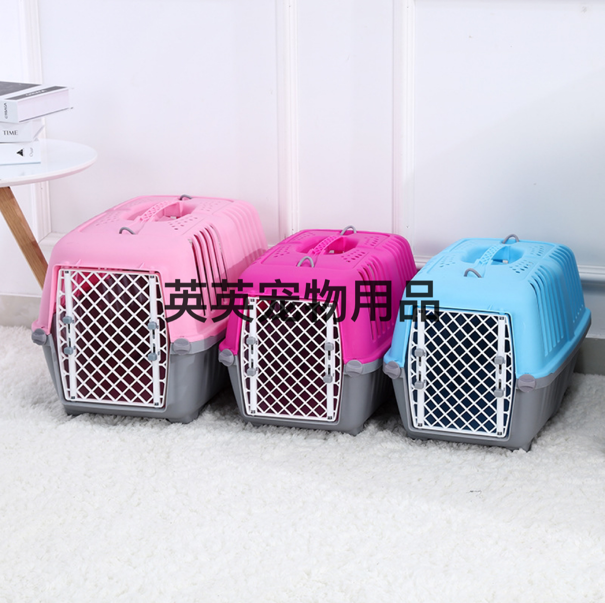 Plastic Flight Case for Pet Dogs and Cats Check-in Suitcase Size Model Size Dog Aviation Cage Portable Outing Box