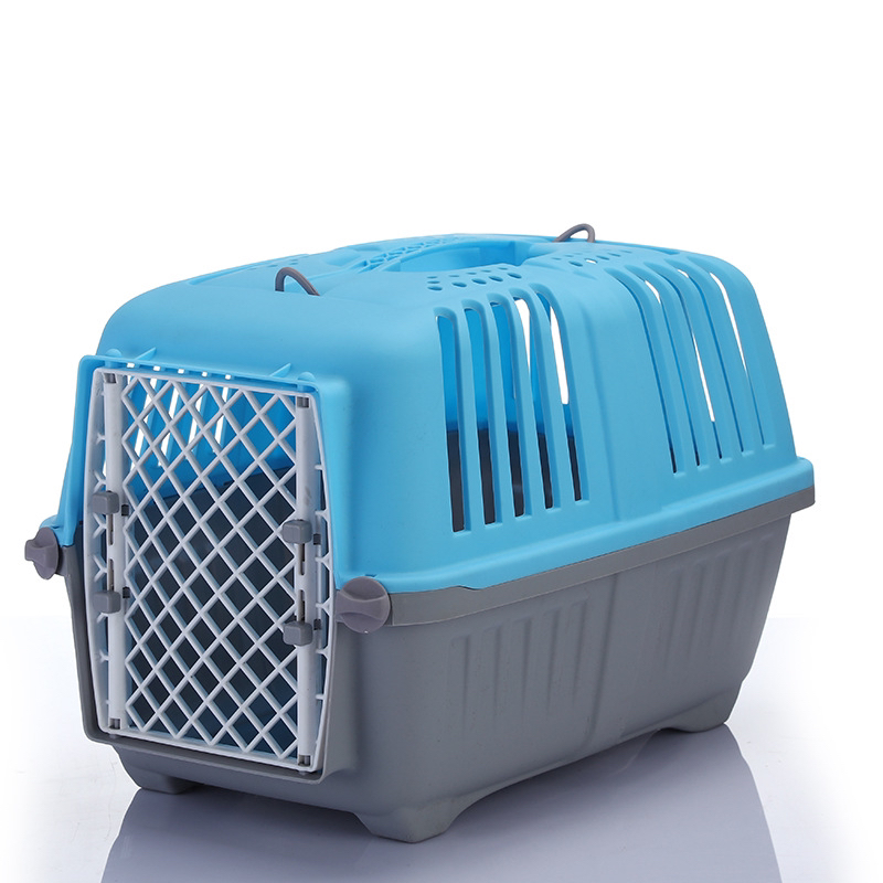 Plastic Flight Case for Pet Dogs and Cats Check-in Suitcase Size Model Size Dog Aviation Cage Portable Outing Box Plastic Flight Case for Pet Dogs and Cats Check-in Suitcase Size Model Size Dog Aviation Cage Portable Outing Box
