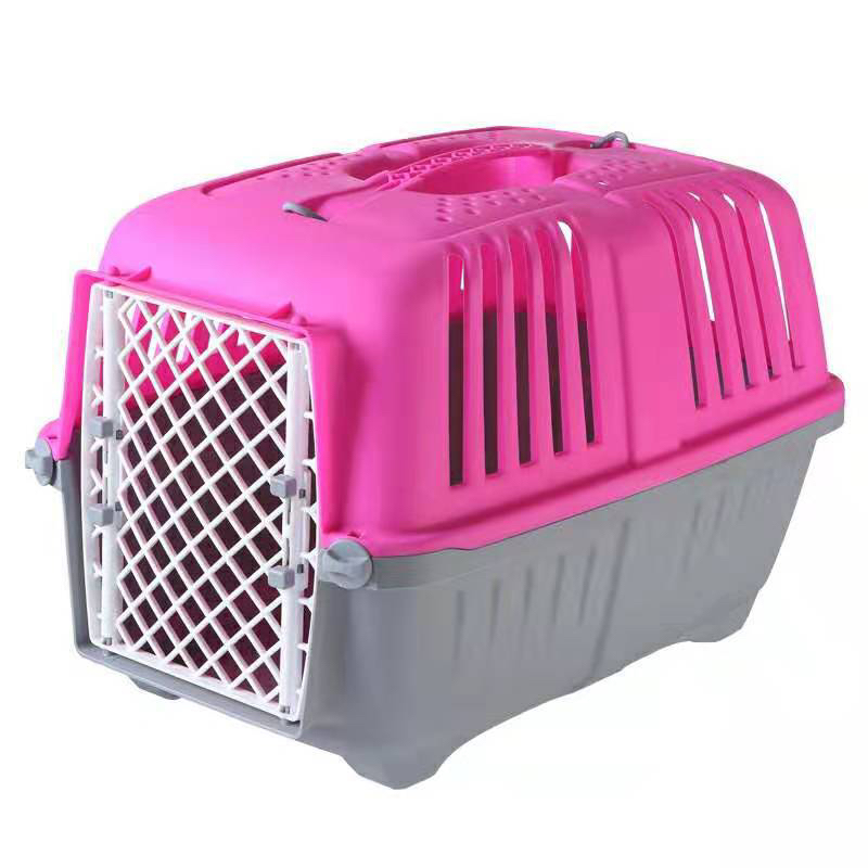 Plastic Flight Case for Pet Dogs and Cats Check-in Suitcase Size Model Size Dog Aviation Cage Portable Outing Box Plastic Flight Case for Pet Dogs and Cats Check-in Suitcase Size Model Size Dog Aviation Cage Portable Outing Box