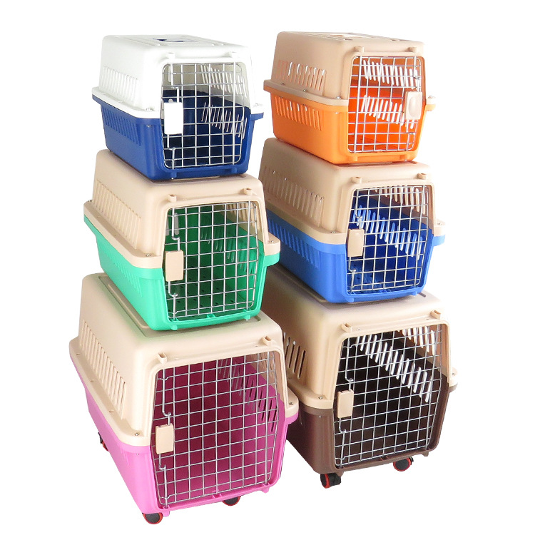 Pet Flight Case Dog Transport Box Cat Carrier Box Travel Dog Cage Teddy Aircraft Cage Dog Cage