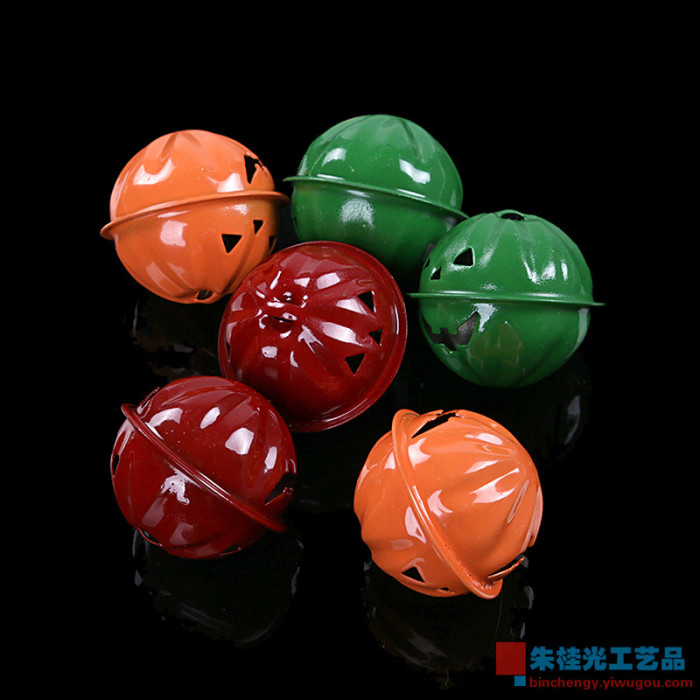 Hand material pet bell accessories cartoon bell small pumpkin