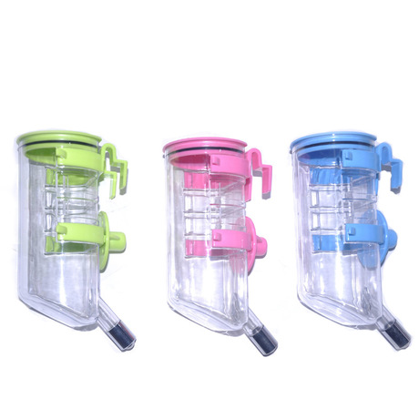 High quality stainless steel, beaded drinking fountain water bottle for a pet dog can be hung on the wall of the cage drinking bottle
