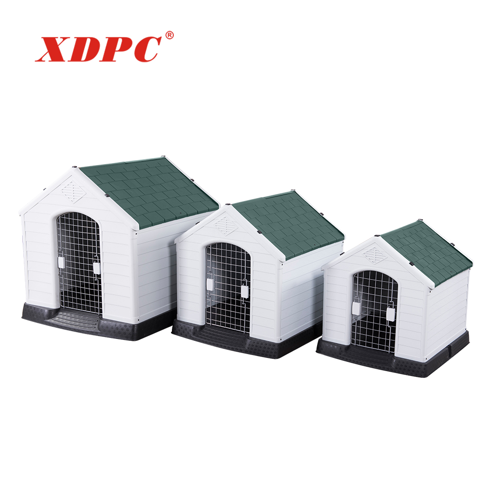 XDPC manufacturer outdoor plastic kennel pet cage dog house