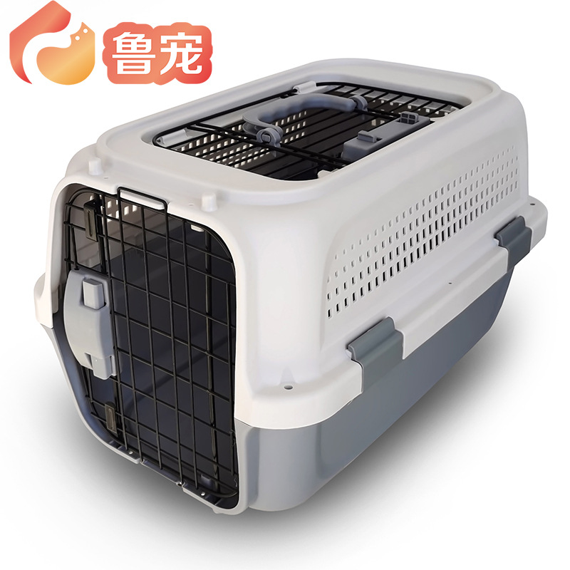 Pet Flight Case Portable Suitcase with Skylight Easy to Disassemble Cat Cage Dog Cage Cat Flight Case