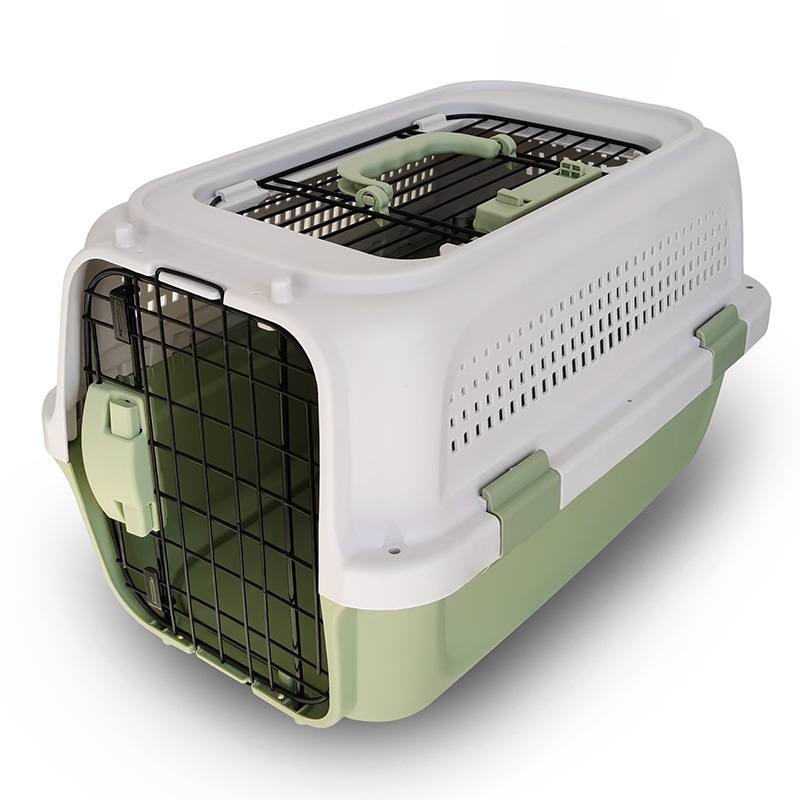 Pet Flight Case Portable Suitcase with Skylight Easy to Disassemble Cat Cage Dog Cage Cat Flight Case