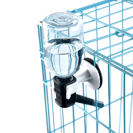 Pet drinking fountain wall-mounted feeding bottle hanging cage dog cat rabbit with a bottle of water drinking set double marbles drinking head
