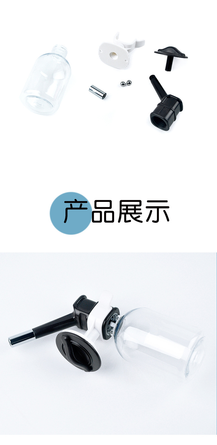 Pet drinking fountain wall-mounted feeding bottle hanging cage dog cat rabbit with a bottle of water drinking set double marbles drinking head