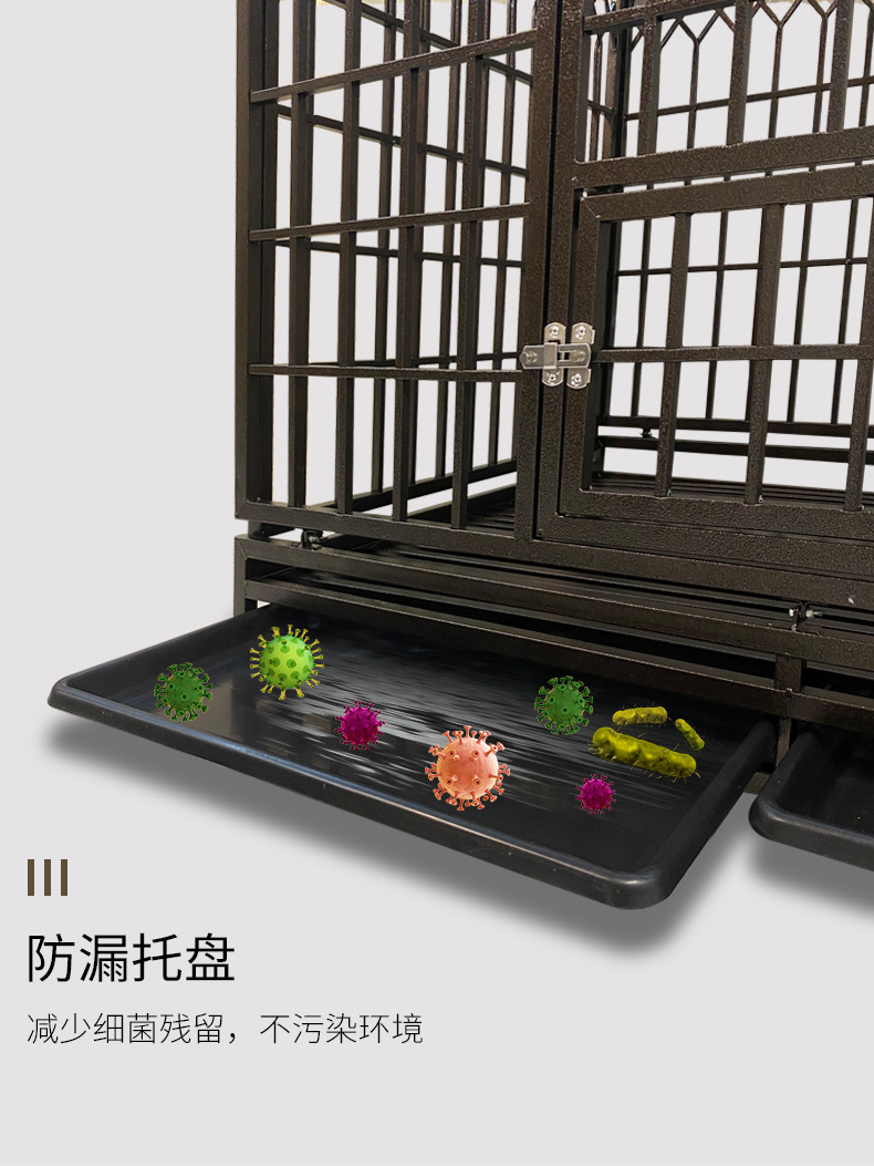 Explosion-Proof Dog Crate Medium Large Dog Galvanized Square Tube Dog Cage with Toilet Indoor Golden Retriever Kennel Iron Cage Pet Supplies Explosion-Proof Dog Crate Medium Large Dog Galvanized Square Tube Dog Cage with Toilet Indoor Golden Retriever Kennel Iron Cage Pet Supplies