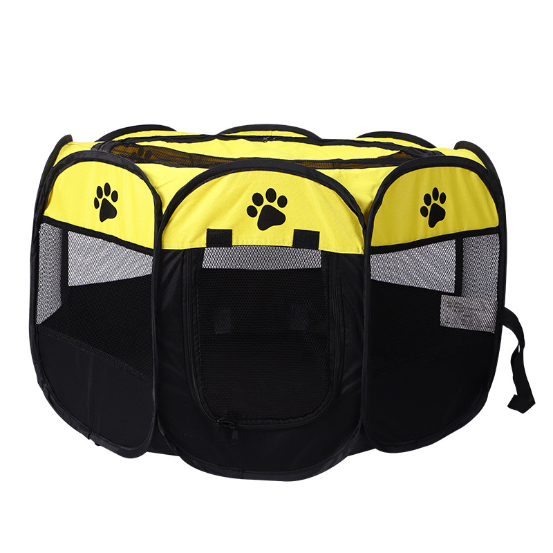 Amazon Hot Sale Pet Bed Octagonal Dog Cage Doghouse Cathouse Cage Foldable Oxford Cloth Fence Pet Supplies
