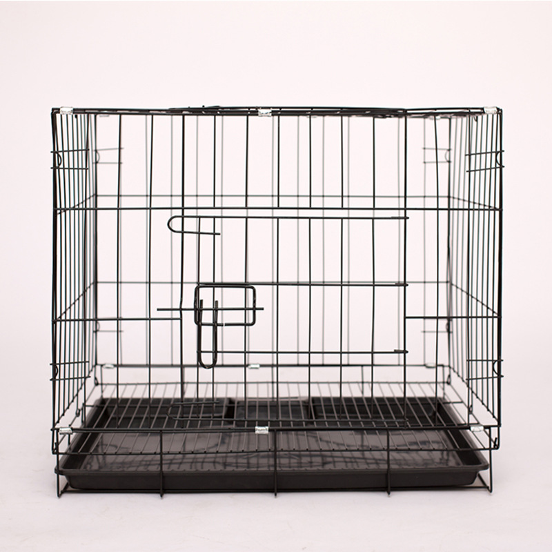 Whole Folding Dog Cage Large Medium and Small Pet Bed with Toilet Skylight Bold Wire Portable Indoor