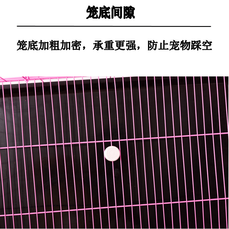 Whole Folding Dog Cage Large Medium and Small Pet Bed with Toilet Skylight Bold Wire Portable Indoor
