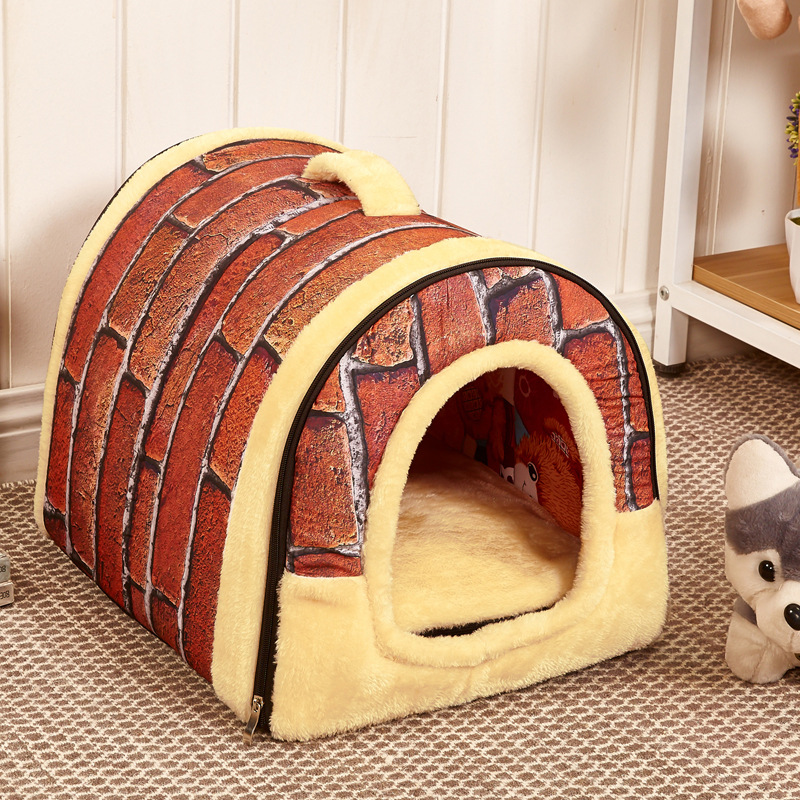  Kennel Removable and Washable Pet Bed Cat Kennel Dog Cage Dog Bed Autumn and Winter Foreign Trade Hot Selling Pet 