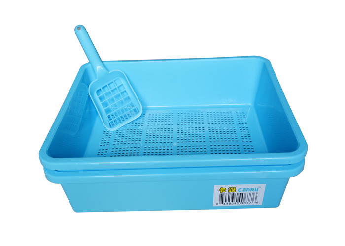 American Kalu Canru Double-Layer Cat Toilet Double-Layer Litter Box Pine Litter Box Pine Cat Toilet Free Shovel