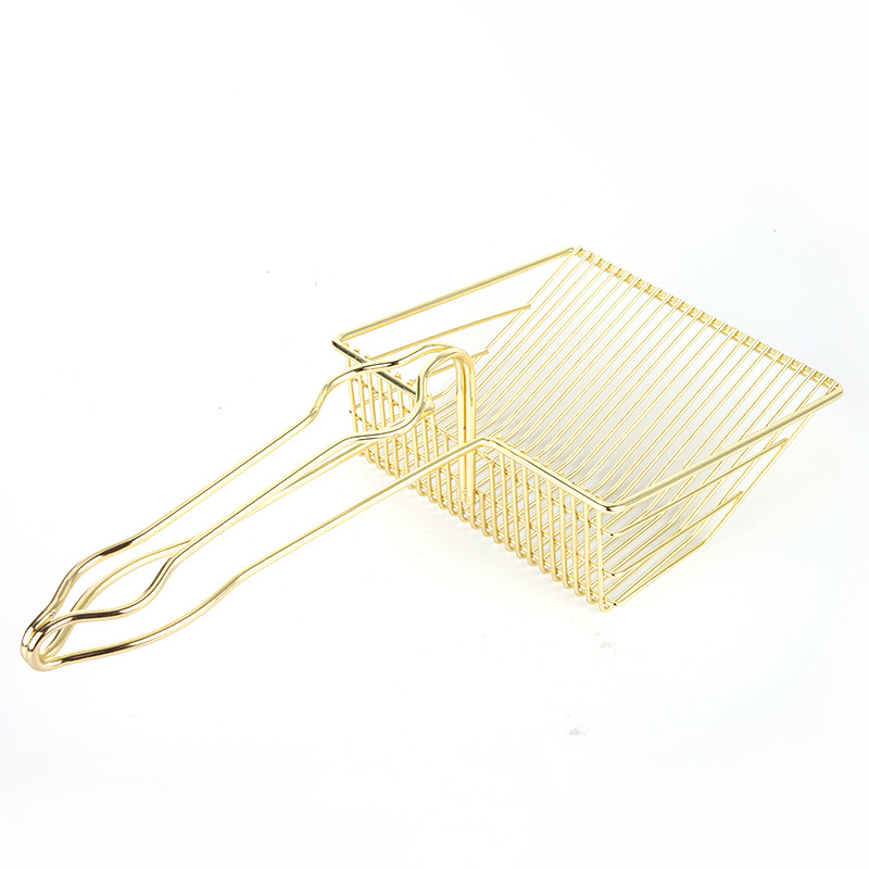 Gold Cat Litter Scoop Metal Large Cat Toilet Shovel Shit Tofu Cat Litter Shovel Cat Supplies Cat Shit Shovel