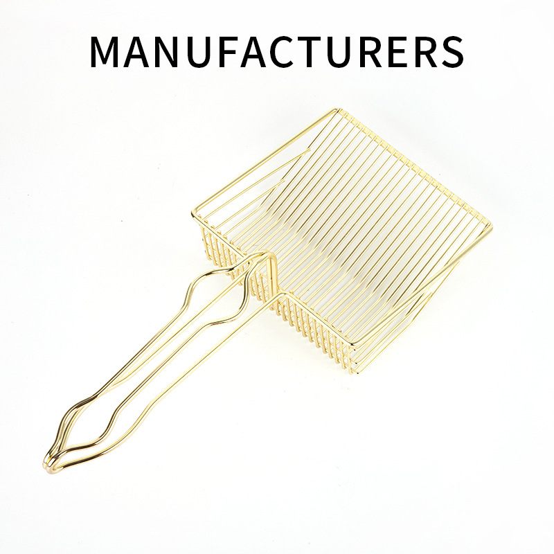 Gold Cat Litter Scoop Metal Large Cat Toilet Shovel Shit Tofu Cat Litter Shovel Cat Supplies Cat Shit Shovel